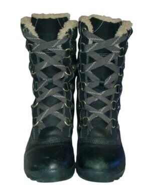Timberland Earthkeepers Black Fur‑Lined Boots Size 7